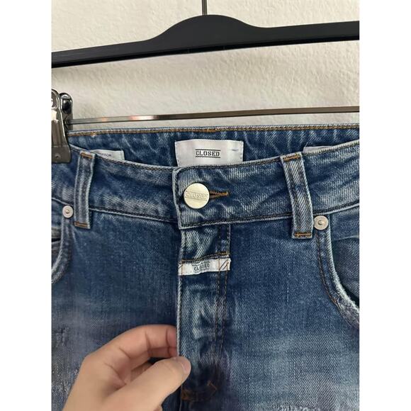 Closed ‘Pedal Pusher’ Women’s‎ Distressed Straight Slouchy Jeans Sz 27 - Picture 4 of 10